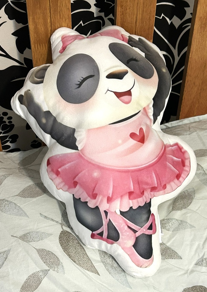 Dara the Dancing Panda soft pillow